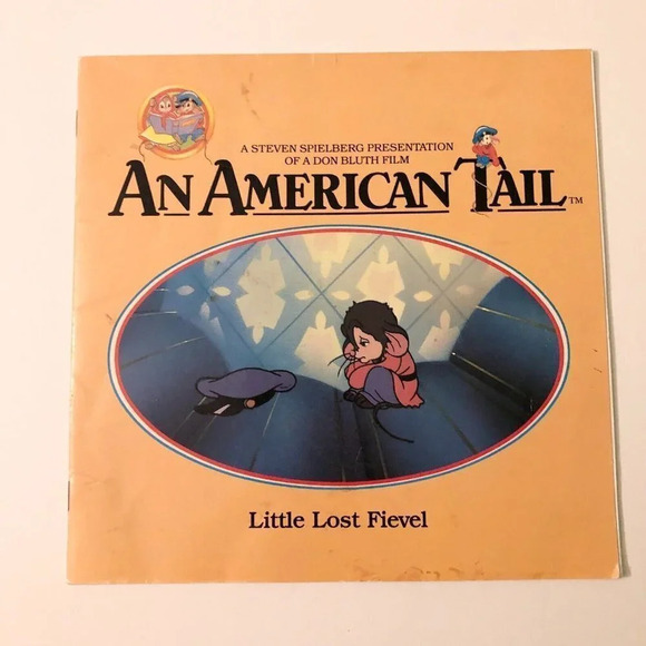 Vintage 1986 Lot of 2 An American Tail  Books Little Lost Fievel The Moss Street - Picture 11 of 16